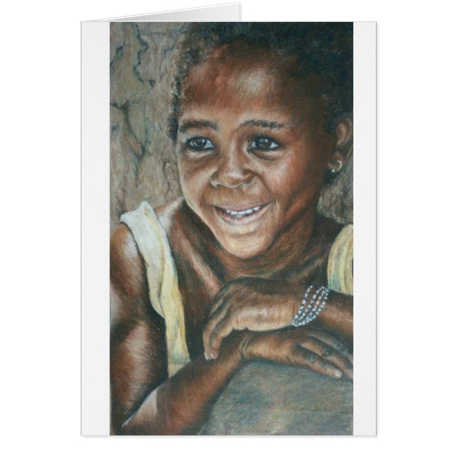 Cartão Rapariga, Koulikoro (Frente)