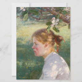 Cartão Rapariga sob a árvore da maçã (por Danielson-Gambo