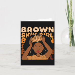 Cartão Raparigas Africanas Brown Skin Girl Black Melanin