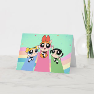 Cartão Raparigas Powerpuff Voam Alto