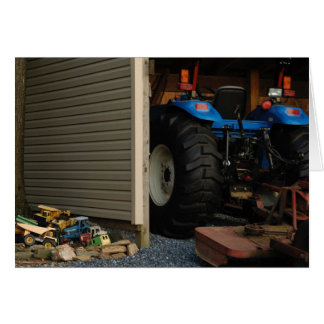 Cartão Rapazes e Brinquedos