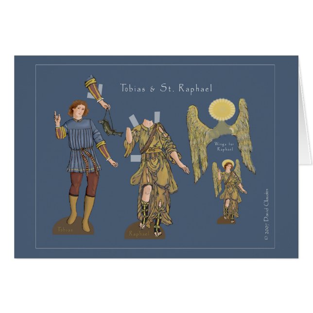 Cartão Raphael de Tobias e de St. (Frente Horizontal)