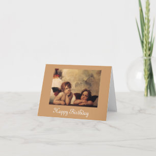 Cartão Raphael,Querubim Sistino, Feliz Aniversário