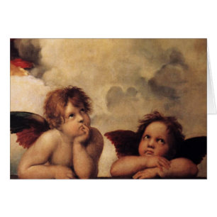 Cartão Raphael,Sistine Cherub
