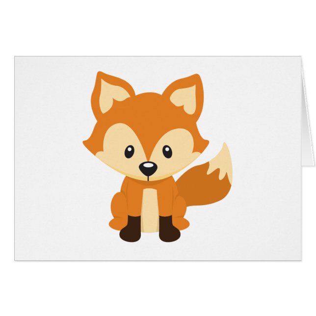 Cartão Raposa Foxy (Frente Horizontal)