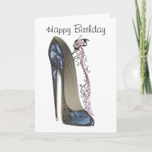 Cartão Rapsódia em Arte Calçado Estiletto Azul