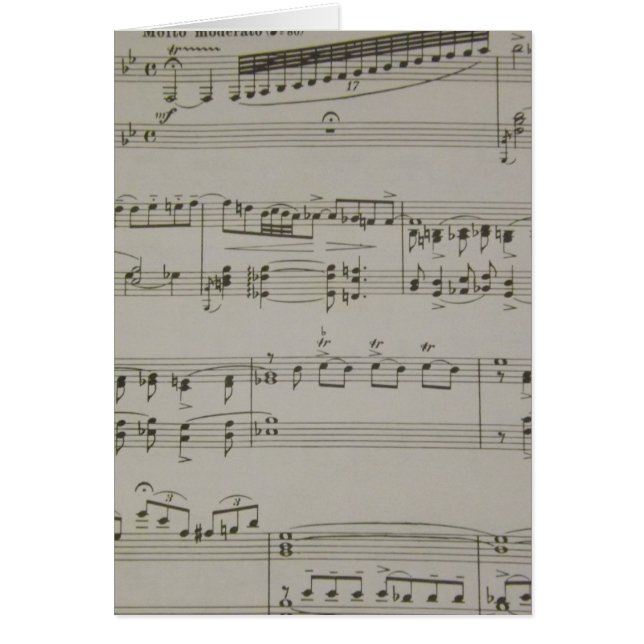 Cartão Rapsódia no azul (Frente)