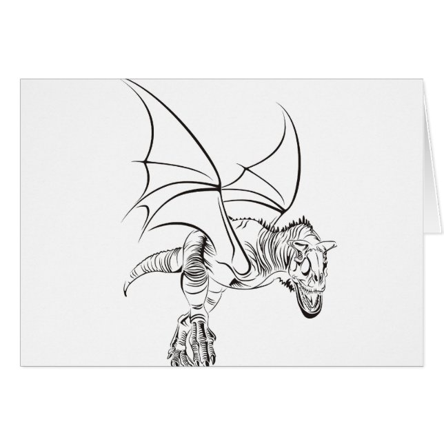 Cartão Raptor/Tribal (Frente Horizontal)