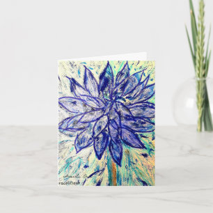 Cartão Rare Blue Dahlia