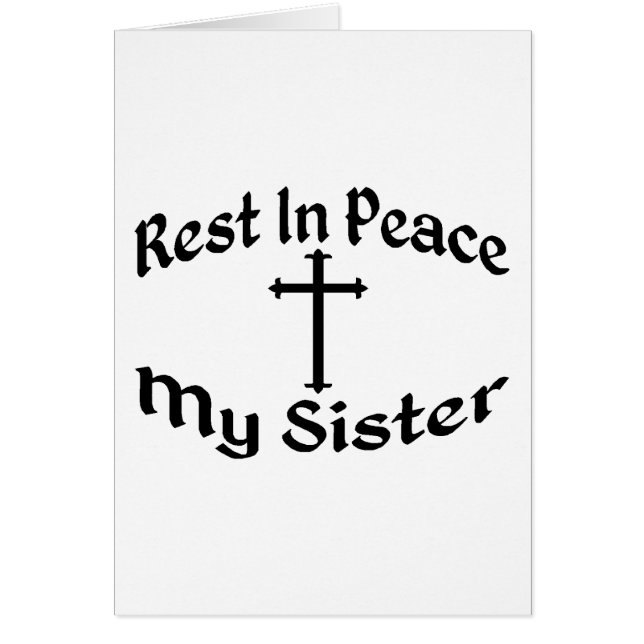 Cartão RASGUE minha irmã (Frente)