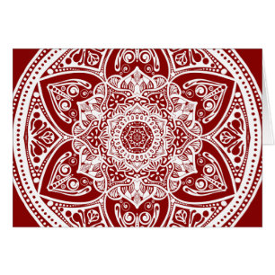 Cartão Raspberry Mandala