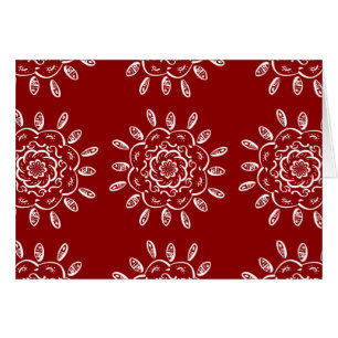 Cartão Raspberry Mandala