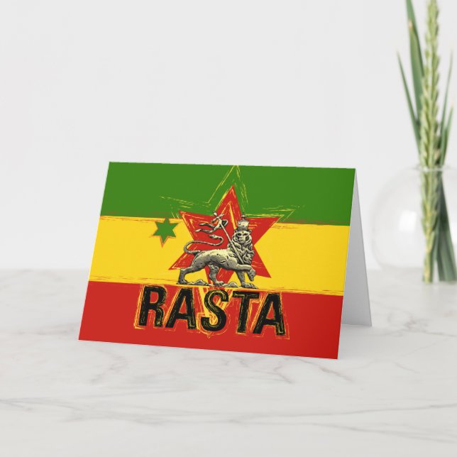Cartão Rasta Leão de Judah (Frente)