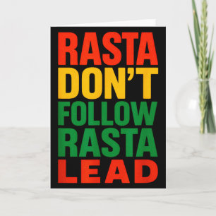 Cartão Rasta Não Segue, Dito Motivacional _1
