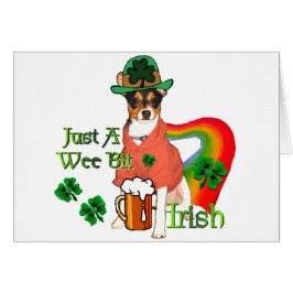 Cartão Rat Terrier St Patricks