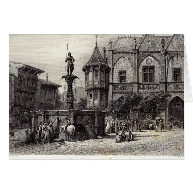 Cartão Rathhaus, Hildesheim (Frente Horizontal)