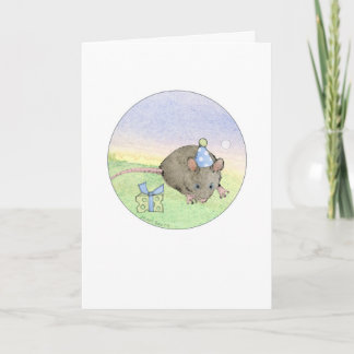 Cartão Rato de aniversário