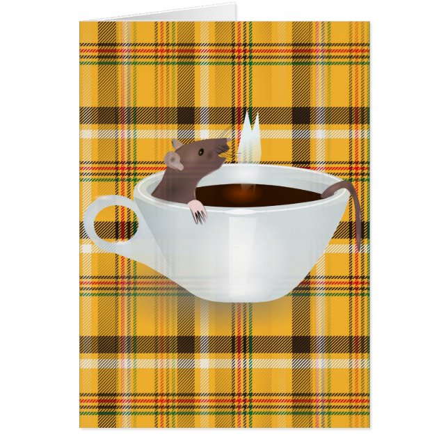 Cartão rato de café (Frente)