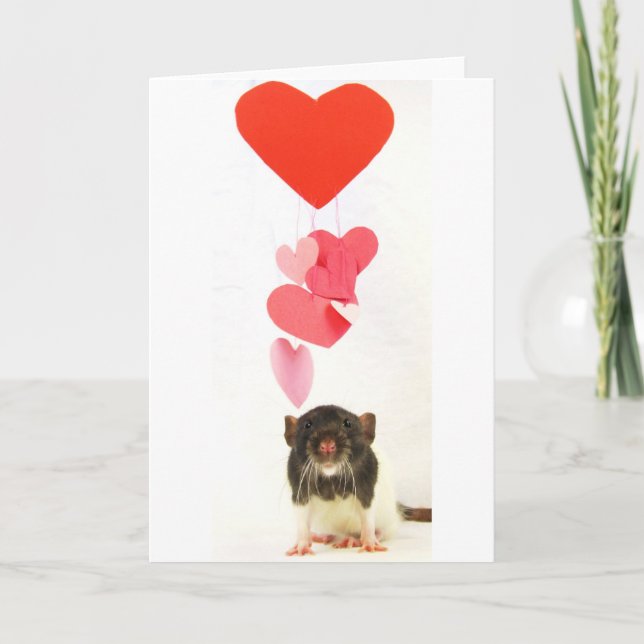 Cartão Rato do coração (Frente)