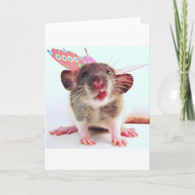 Cartão Rato parvo de Flutterby (Frente)