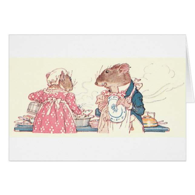 Cartão Ratos que fazem pratos (Frente Horizontal)