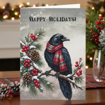 Raven Gothic Plaid Winter