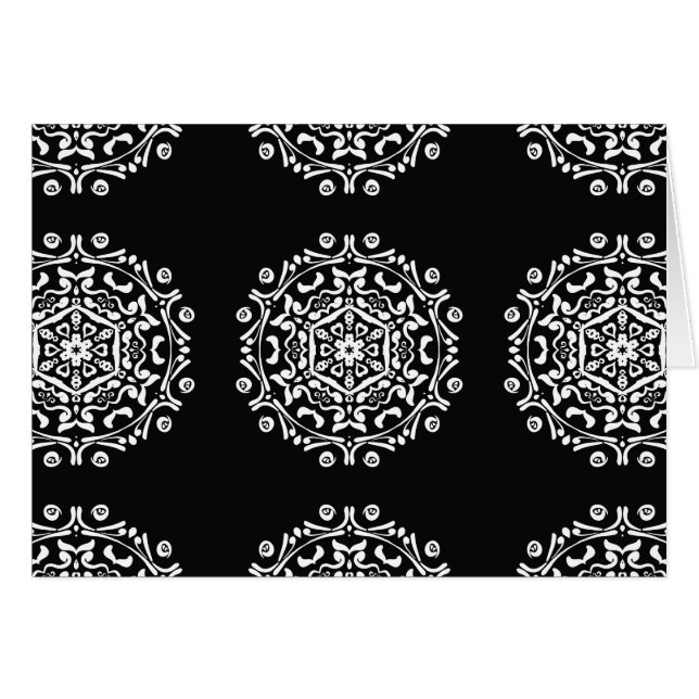 Cartão Raven Mandala (Frente Horizontal)