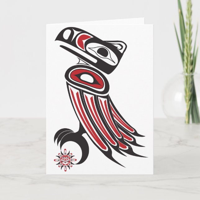 Cartão Raven rouba o sol (Frente)