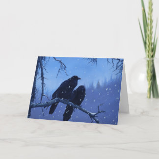 Cartão Ravens de inverno