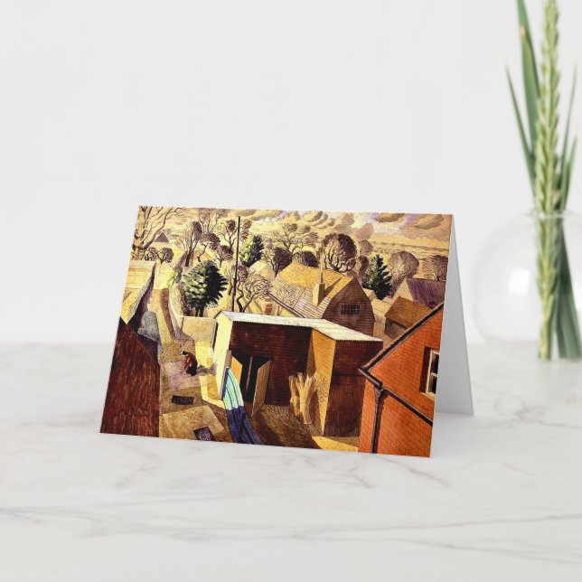 Cartão Raviliação - Vista do Bardfield Excelente da Casa  (Frente)