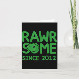 Cartão Rawrsome desde 2012 - design de fantasia de monstr