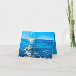 Cartão Ray of Light on Sea Card