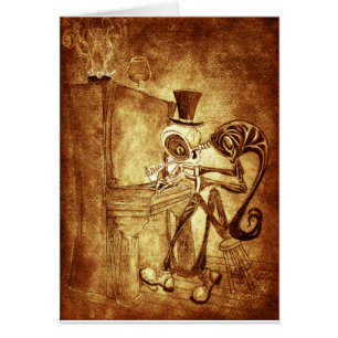 Cartão RB o jogador de piano