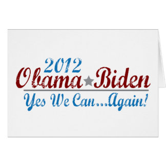 Cartão re-elect 2012 de Barack Obama