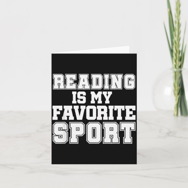 Cartão Reading Is My Favorite Srt Funny Librarian Shirt  (Frente)