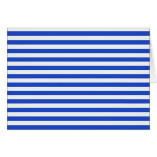 Cartão Real Blue Combination Stripes por Shirley Taylor