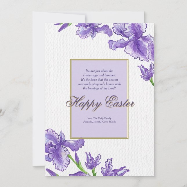 Cartão real da páscoa (Frente)