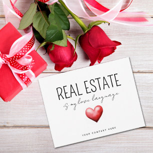 Cartão Real Estate É Minha Língua De Amor