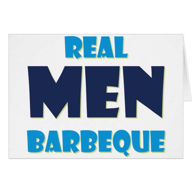 Cartão Real Men Barbeque (Frente Horizontal)