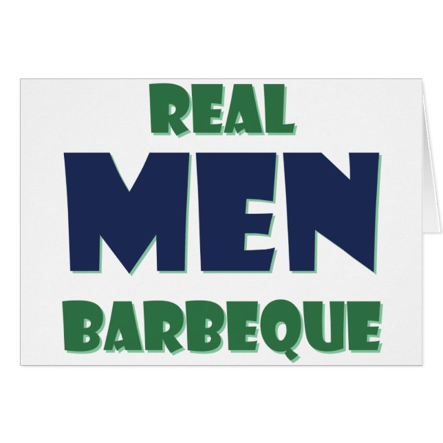 Cartão Real Men Barbeque (Frente Horizontal)