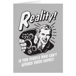 Cartão Realidade: Não é Possível Pagar Videos games
