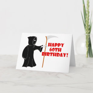 Cartão Reaper 60th Birthday Card