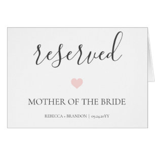 Cartão Rebecca Elegante - Símbolo de Casamento Reservado