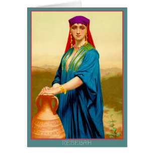 Cartão Rebekah no poço