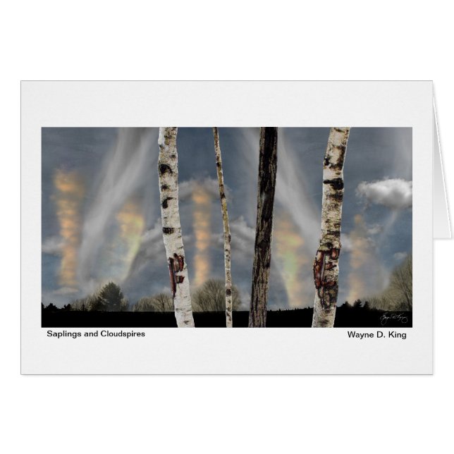 Cartão Rebentos e Cloudspires (Frente horizontal)