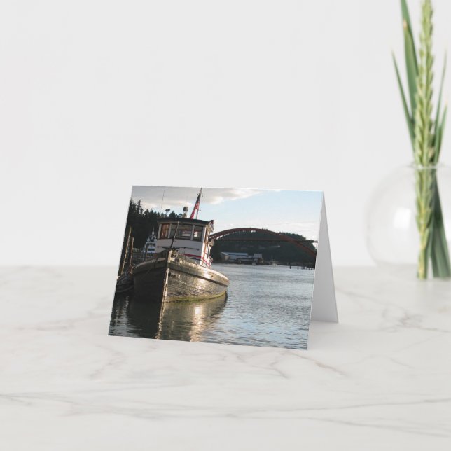 Cartão Rebocador de LaConner (Frente)