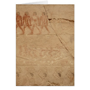 Cartão Rebocando um barco, do Mastaba de Mereruka