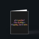 Cartão Recebi Poli Nem Obrigado Science<br><div class="desc">Recebi Poli Nem Obrigado Science</div>
