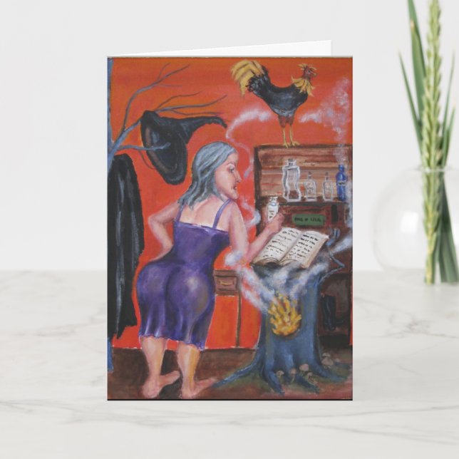 Cartão Receita de bruxa (Frente)