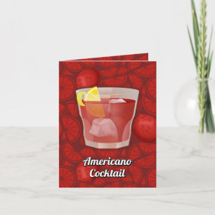 Cartão Receita de Coquetel Americano